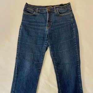 NYDJ Marilyn Straight Legs Dark Jeans - Size 12